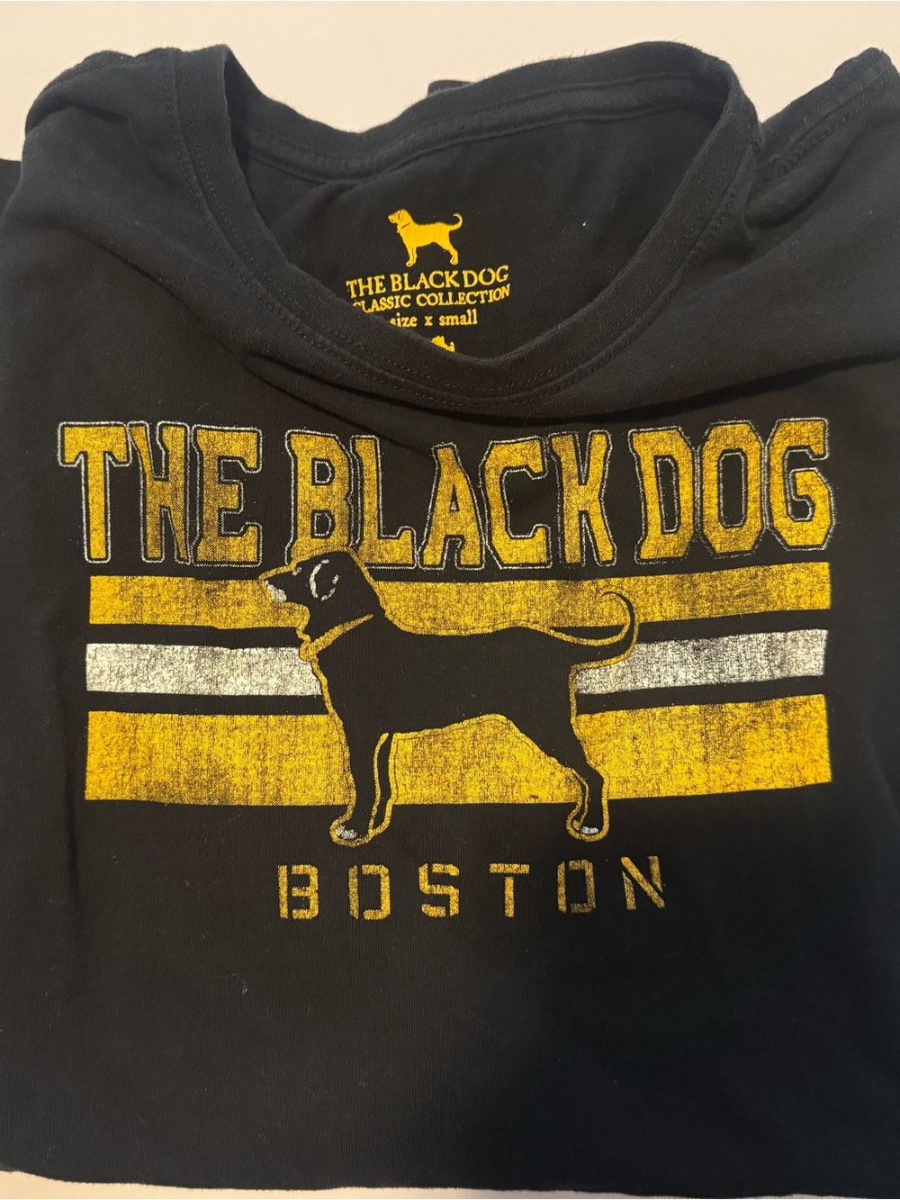 The Black Dog Boston Black Graphic long sleeve Tee